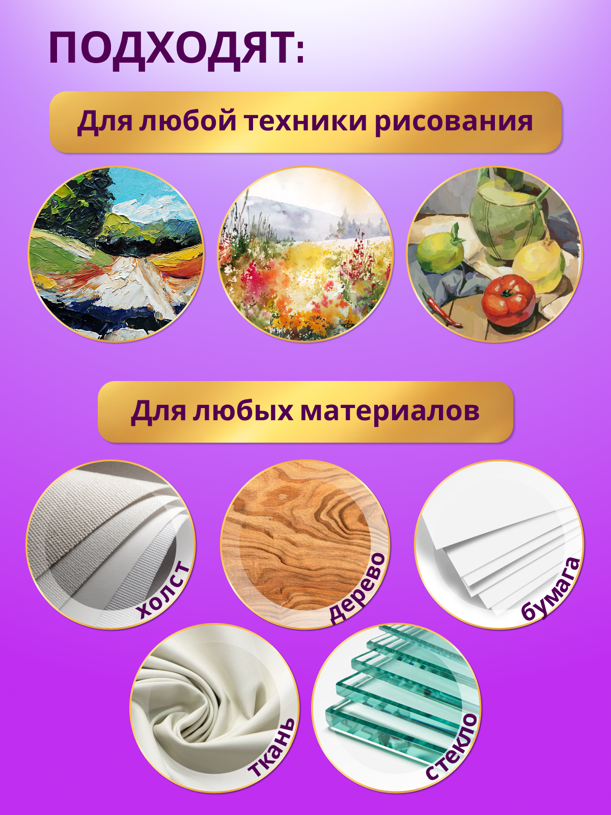 Кисть AXLER 10 шт. (синтетика) - фото 8