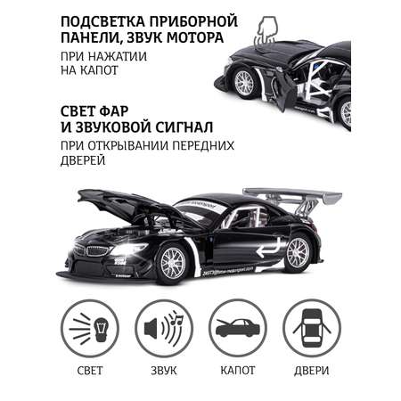 Автомобиль АВТОпанорама BMW Z4 GT3 1:24