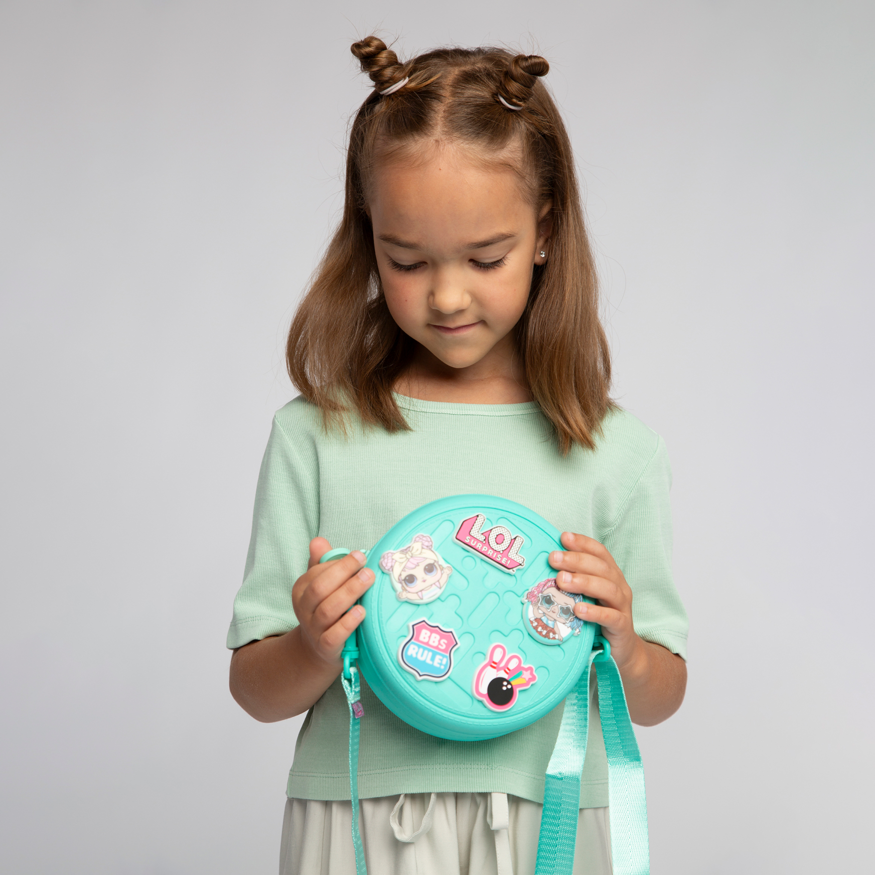 Сумка L.O.L. Surprise! бирюзовая круглая +джиббитсы - фото 9