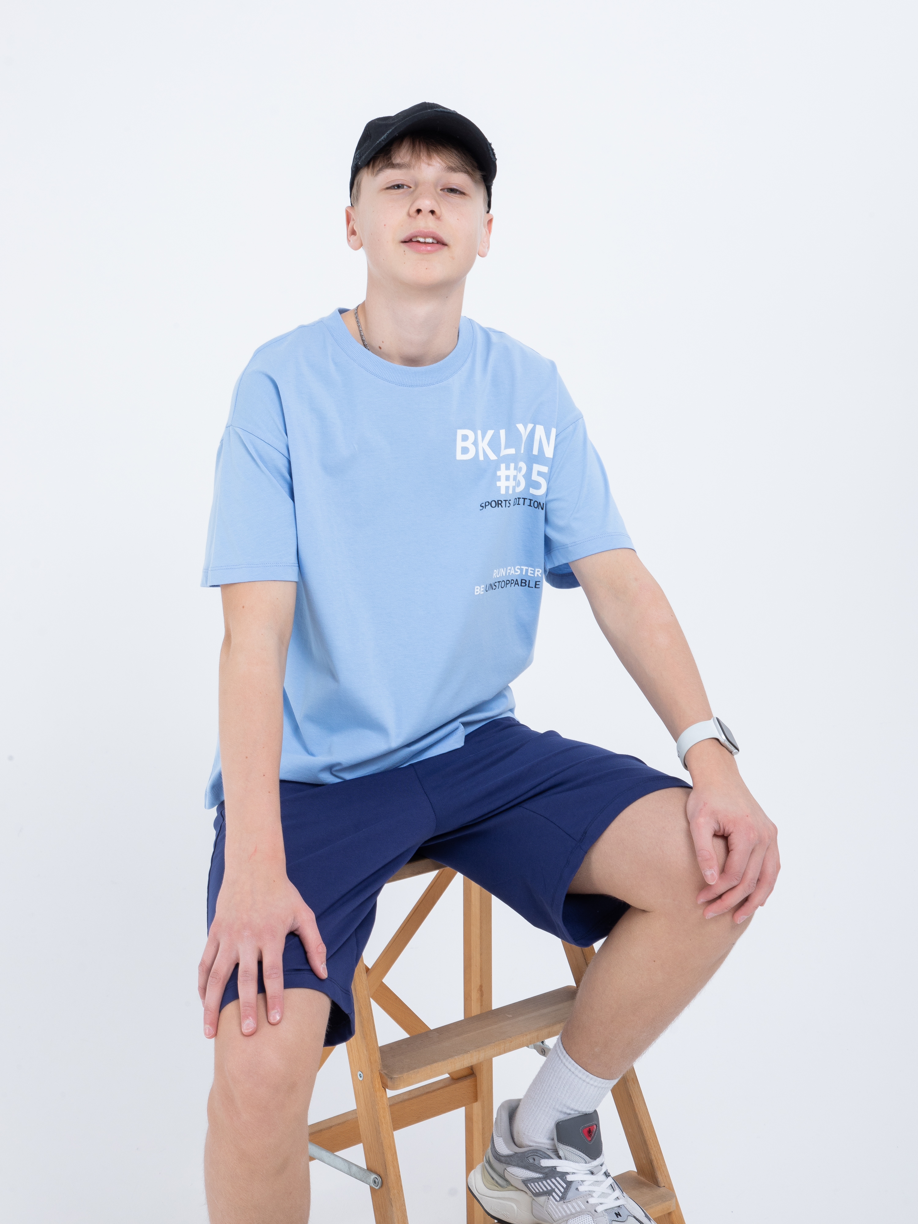 Футболка STELLA MODA 11213_голубой - фото 17