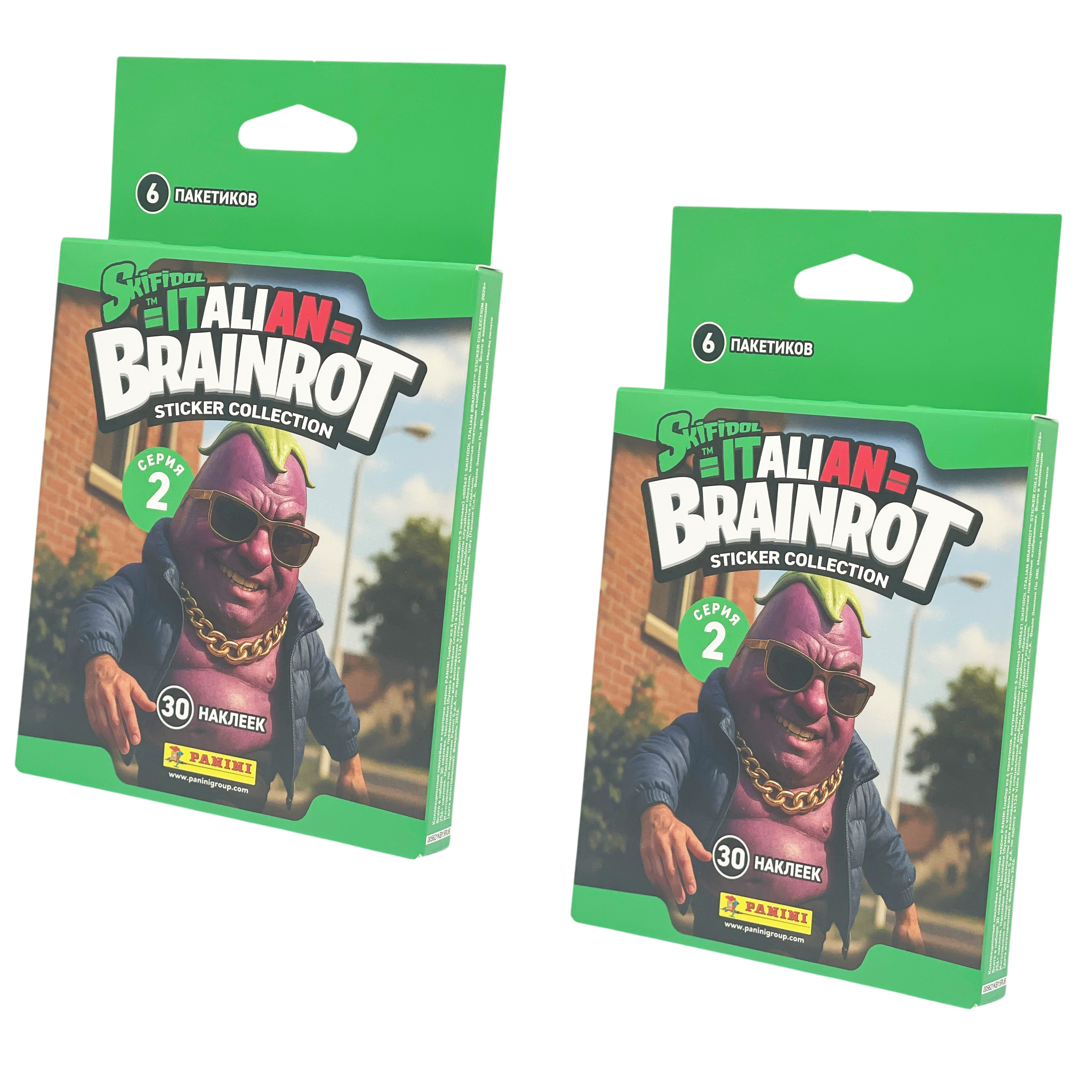 Наклейки Panini Skifidol Brainrot Italy 2026 12 шт. - фото 1