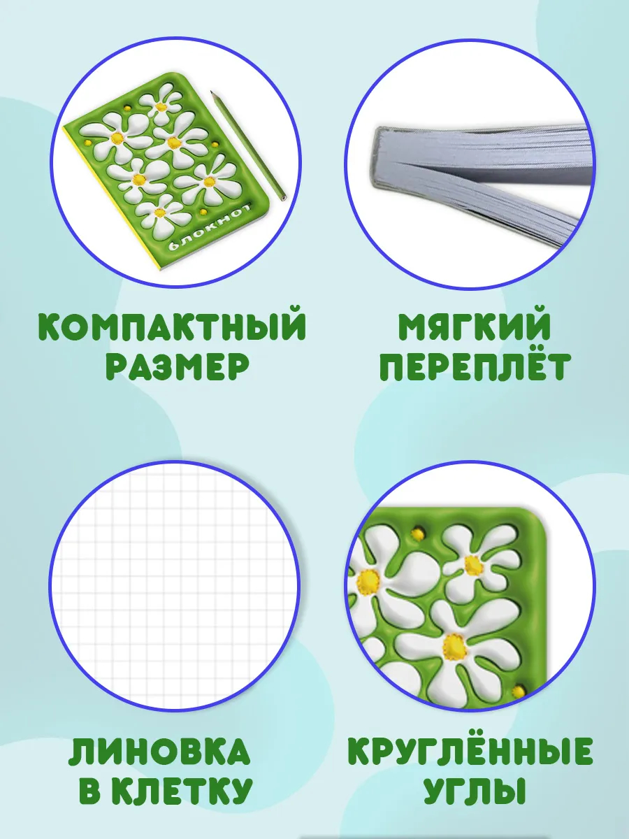 Блокнот Проф-Пресс в клетку Дутыши 12х18 см. 64 лист. - фото 2