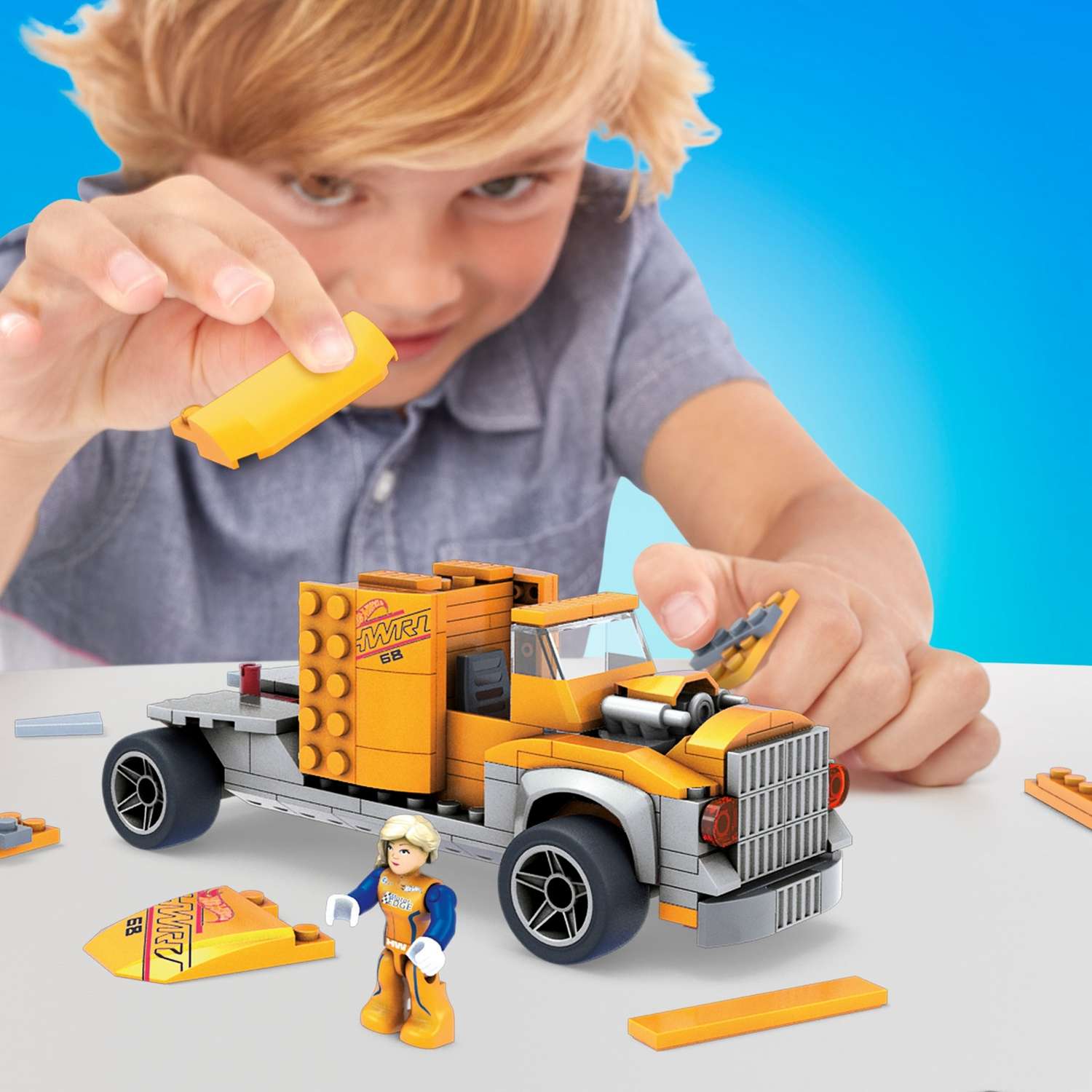 Конструктор Mega Construx Hot Wheels Автовоз 355 дет. - фото 7