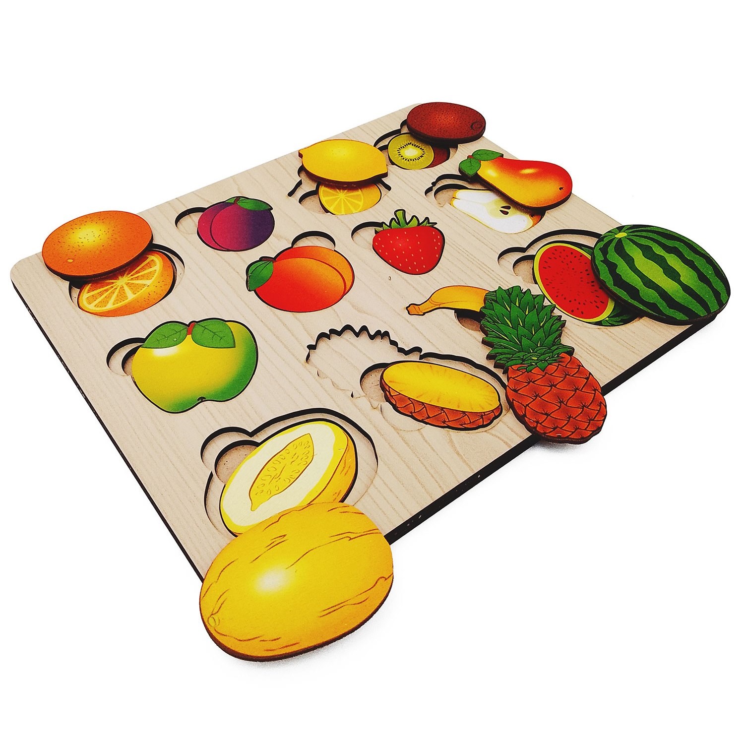 Игрушка Нескучные игры пазл Часть и целое Фрукты - фото 2