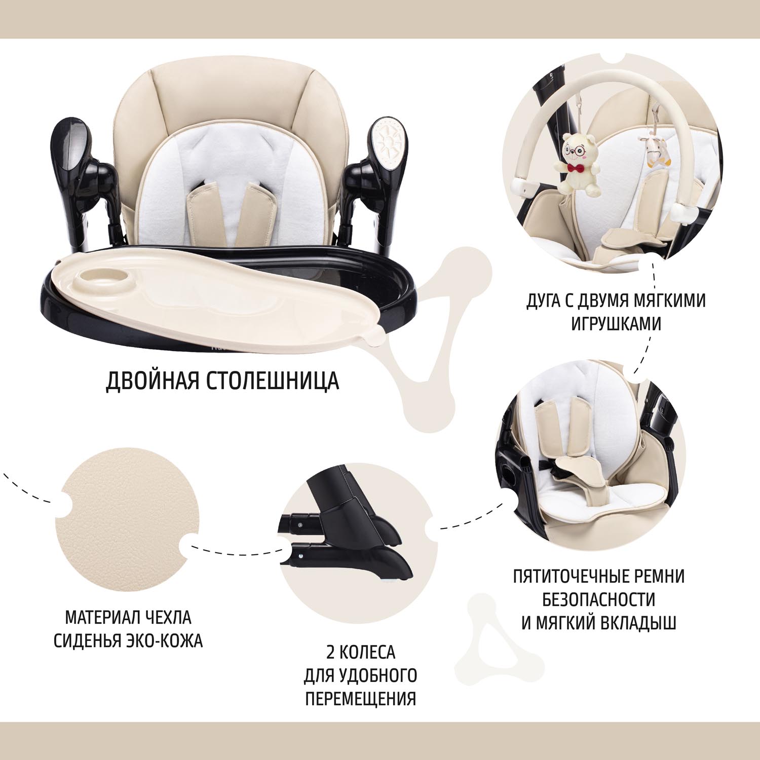 Стульчик для кормления Nuovita Unico 2 в 1 - фото 7