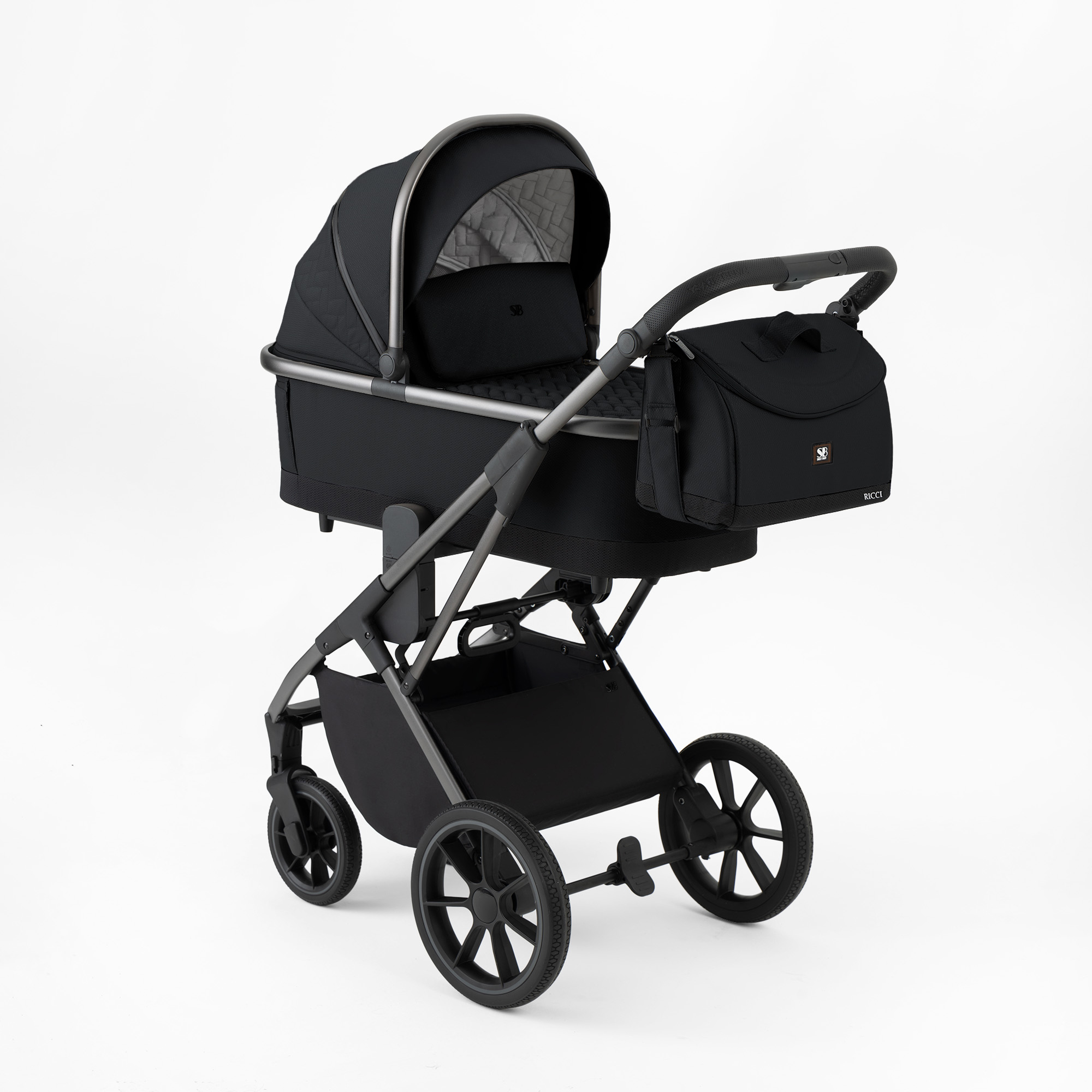 Коляска 2в1 Sweet Baby Ricci Black черный - фото 33
