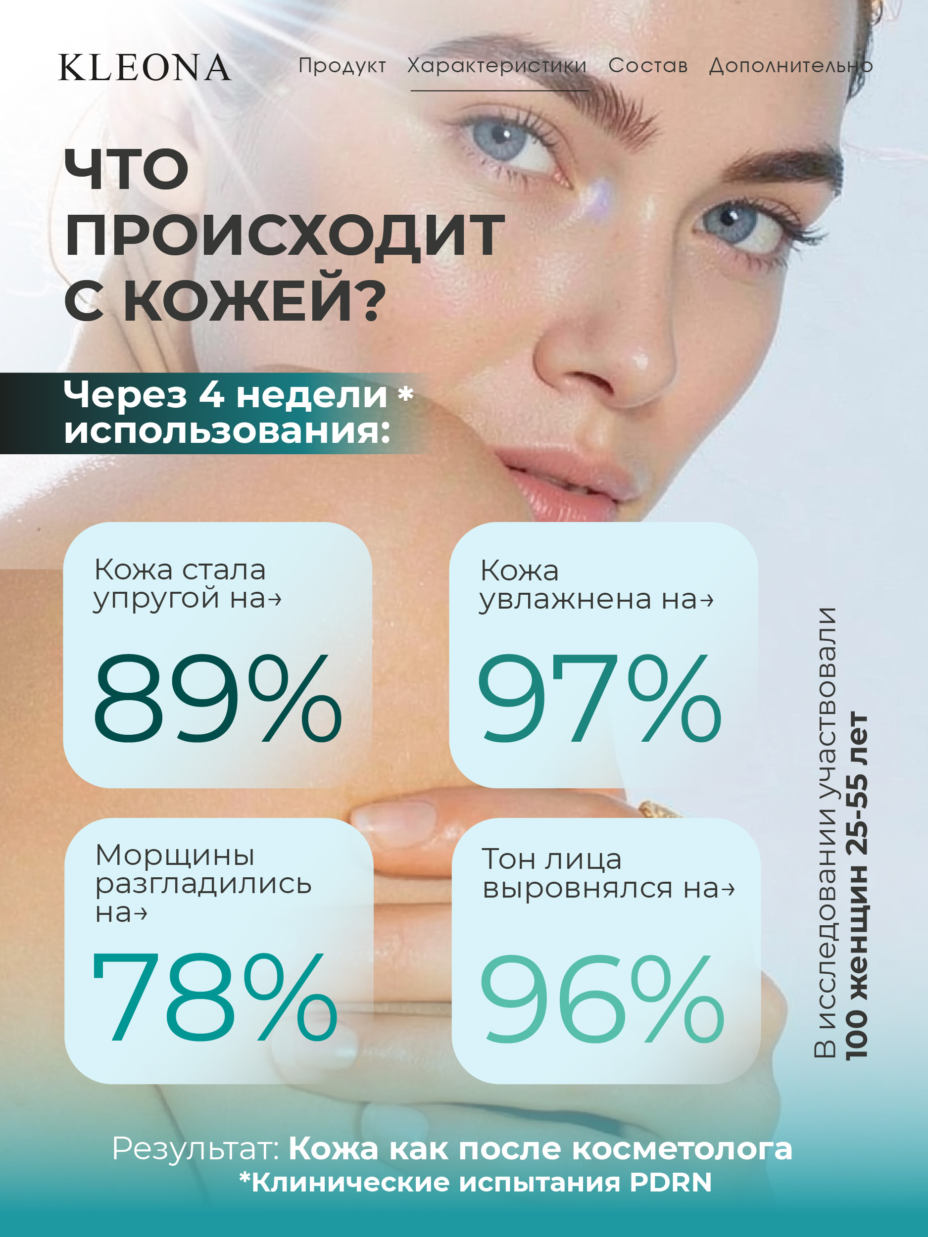 Сыворотка KLEONA для лица антивозрастная с PDRN 35 мл - фото 6