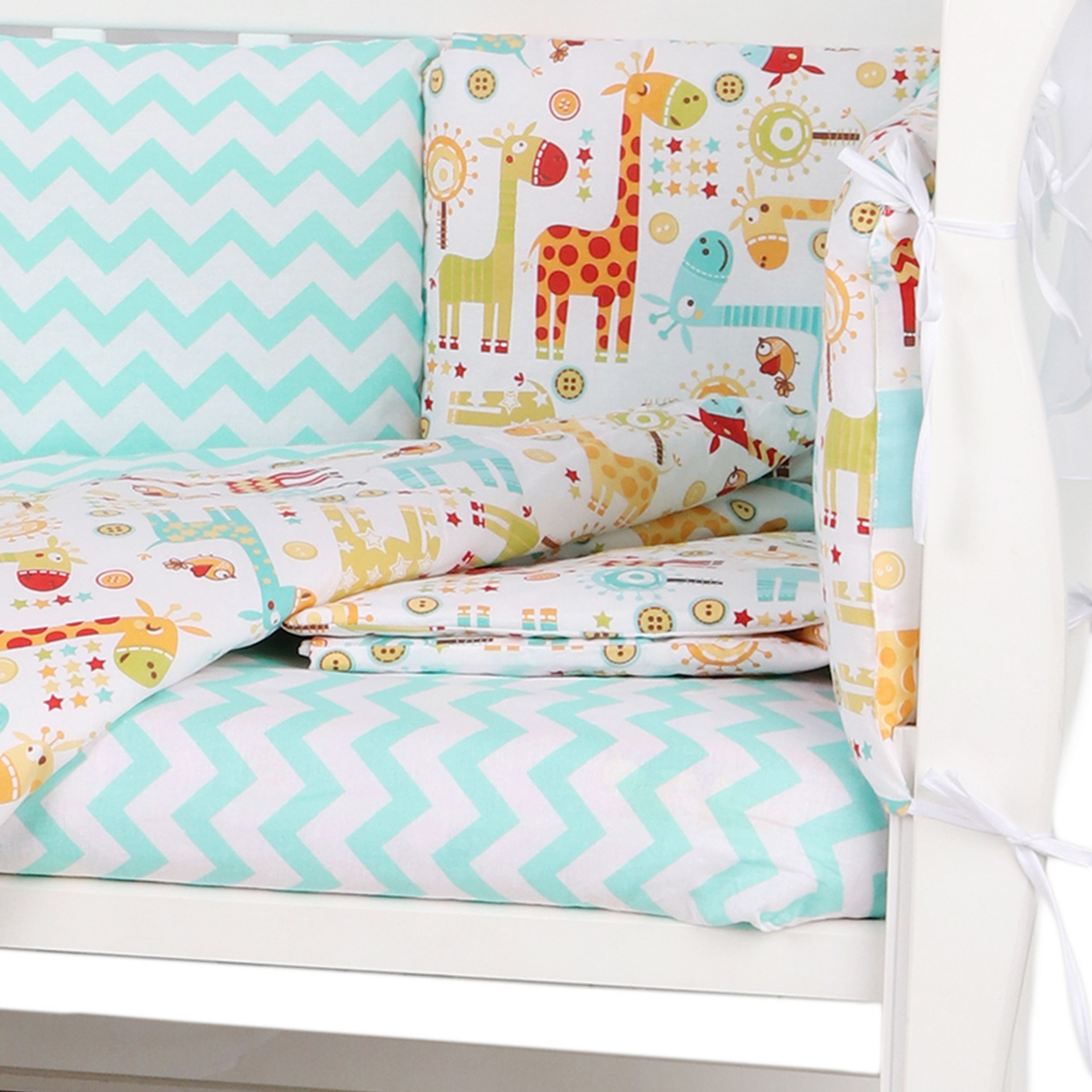 Комплект постельного белья Amarobaby Африка 8 предм. - фото 6