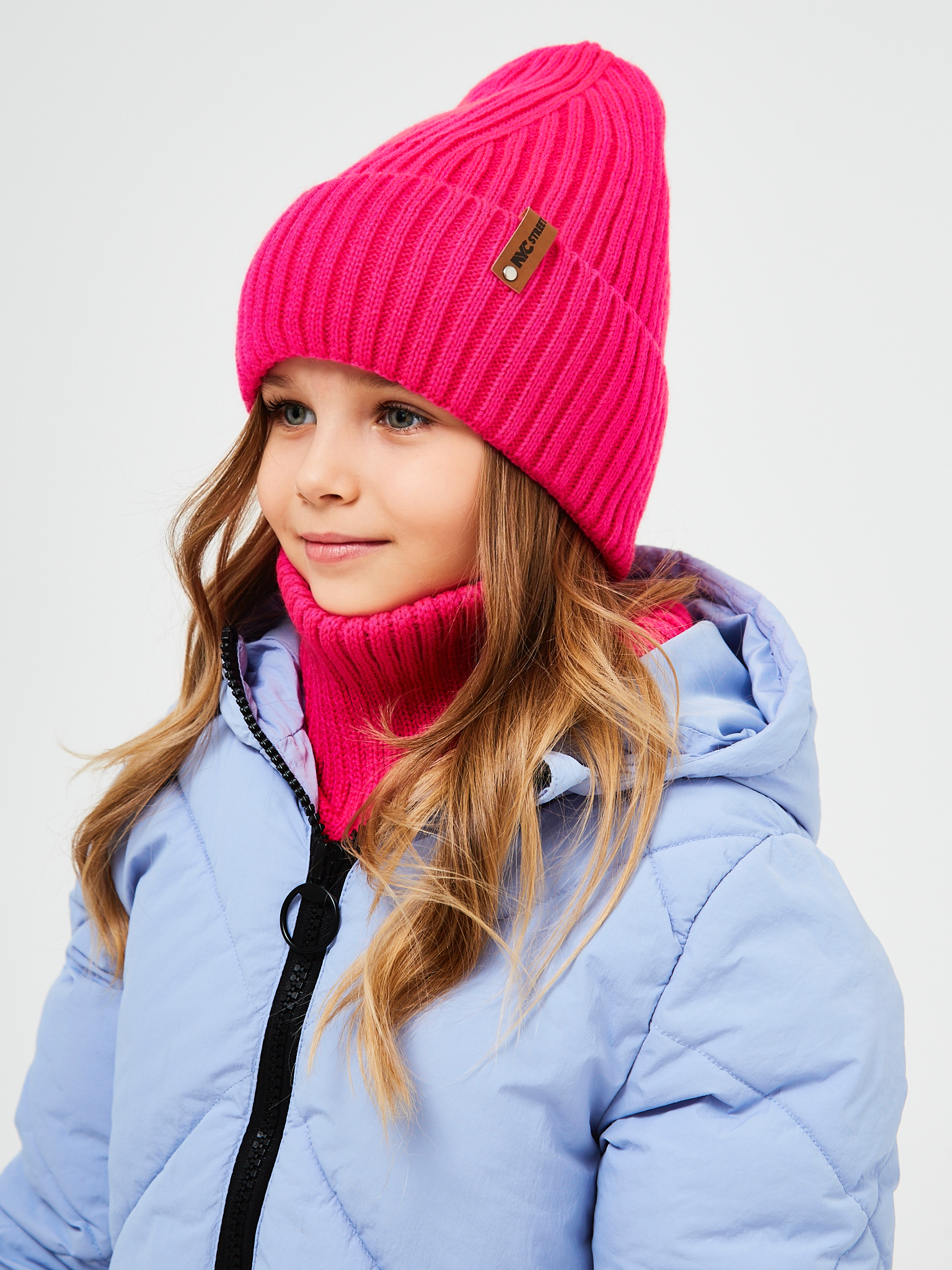 Шапка и снуд NYCkids NYC-H-53-poloski-raspG - фото 9