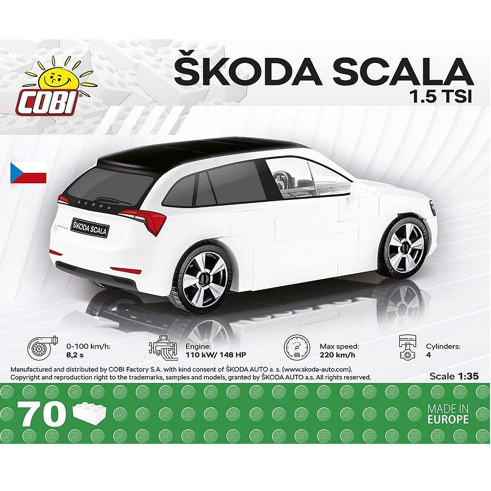Конструктор COBI Автомобиль Skoda Scala - фото 7