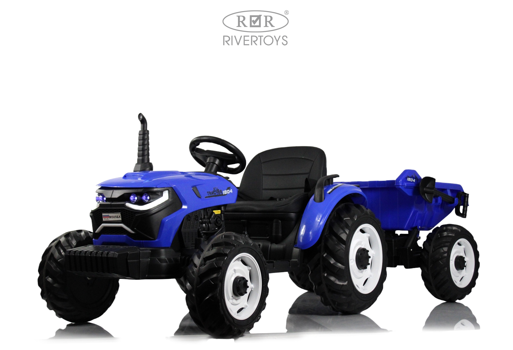 Электромобиль RIVERTOYS М505БХ-BLUE С пультом ДУ - фото 1