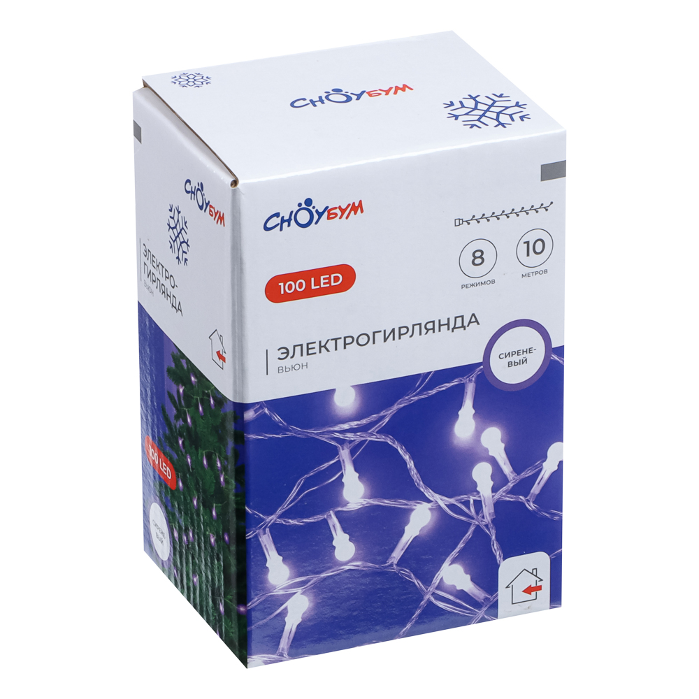 Светодиодная гирлянда Сноубум Вьюн 10 метров 100LED 8 режимов - фото 8