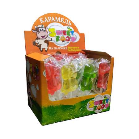 Карамель на палочке Sweet Food Лягушата 20шт по 40гр
