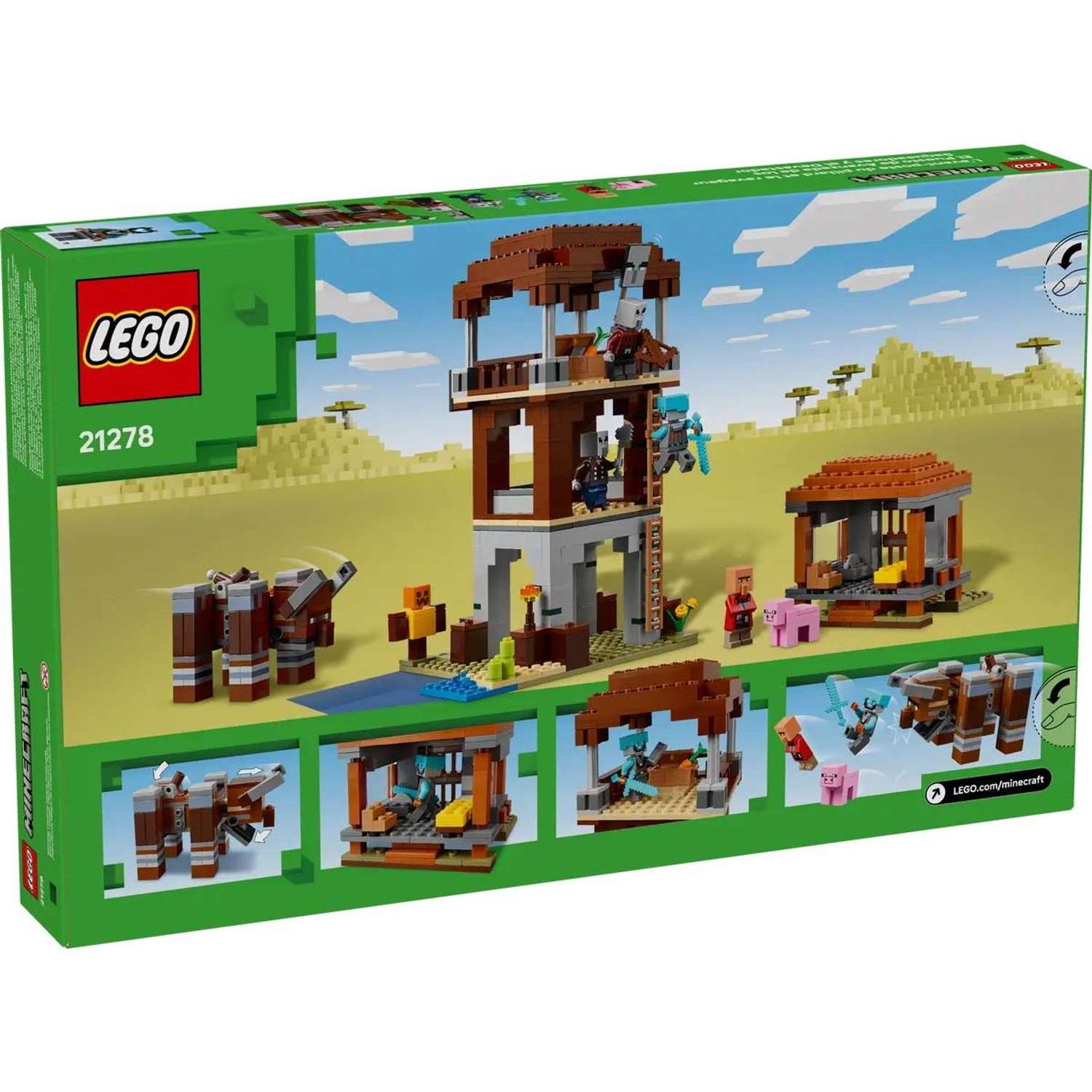 Конструктор LEGO Minecraft Форпост мародеров 665 дет. - фото 8