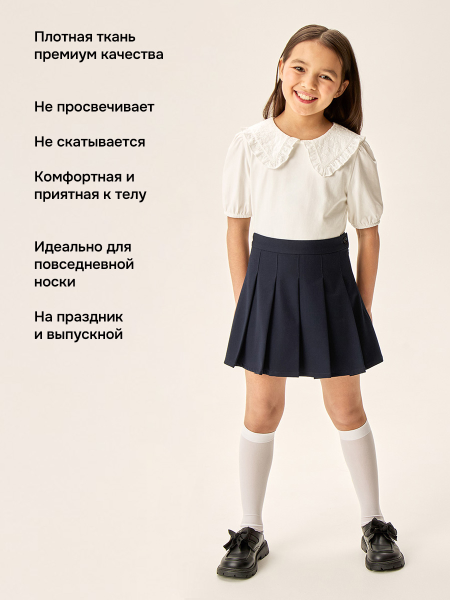 Блузка NIKASTYLE 4ш70226 белый - фото 3