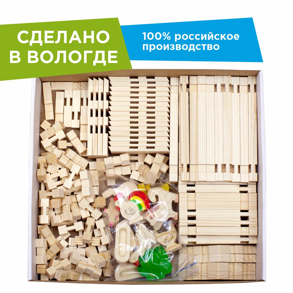 Конструктор ЛЕСОВИЧОК Солнечная ферма 190 дет. - фото 2