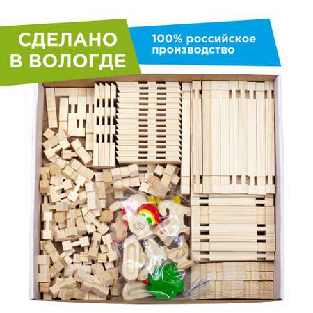 Конструктор ЛЕСОВИЧОК Солнечная ферма блочный