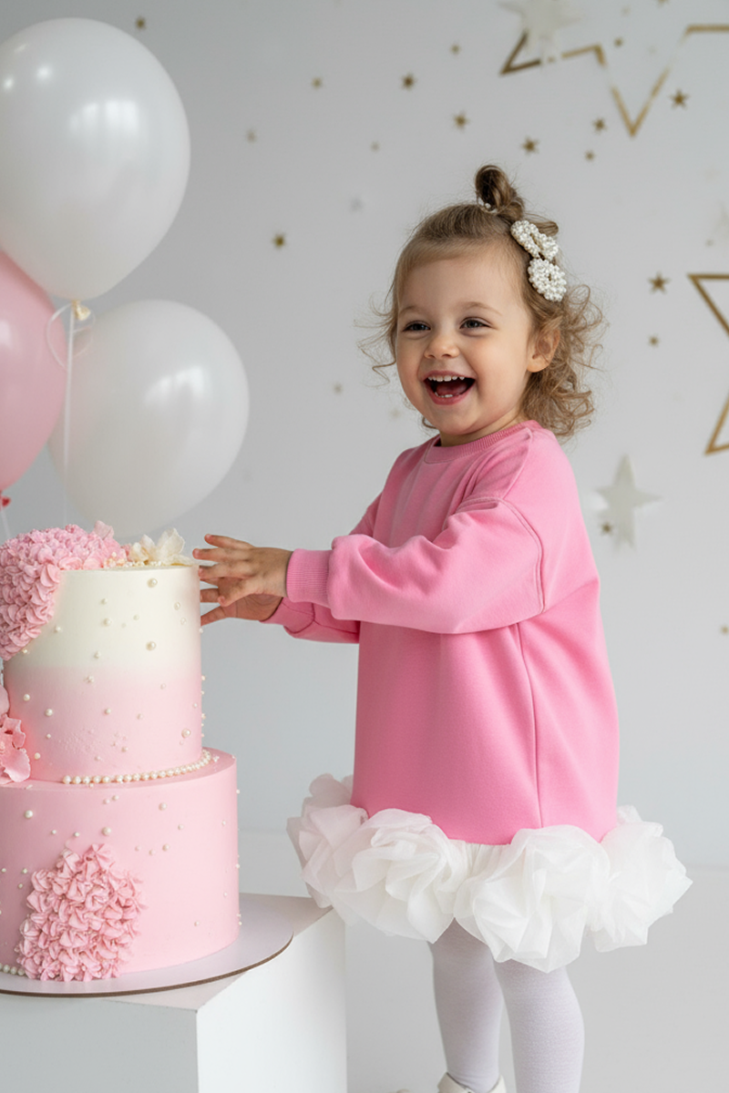 Платье Minilik ПлатьеНарядРозовое - фото 1