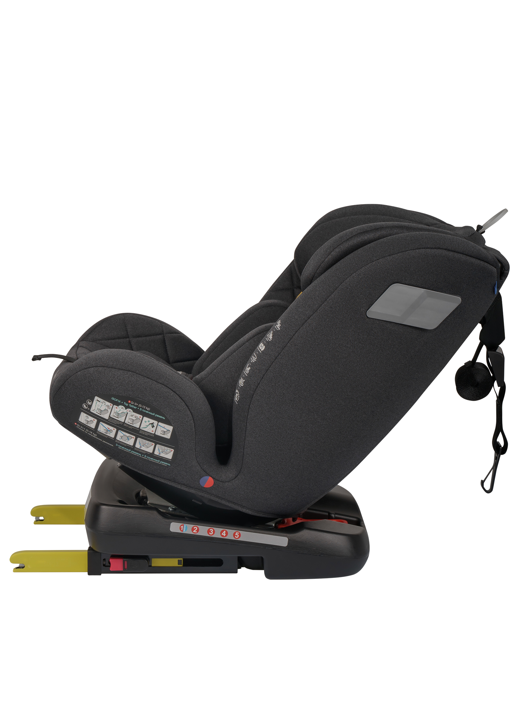 Автокресло Indigo Tourneo S Isofix 0+/1/2/3 (0-36 кг) серый - фото 19