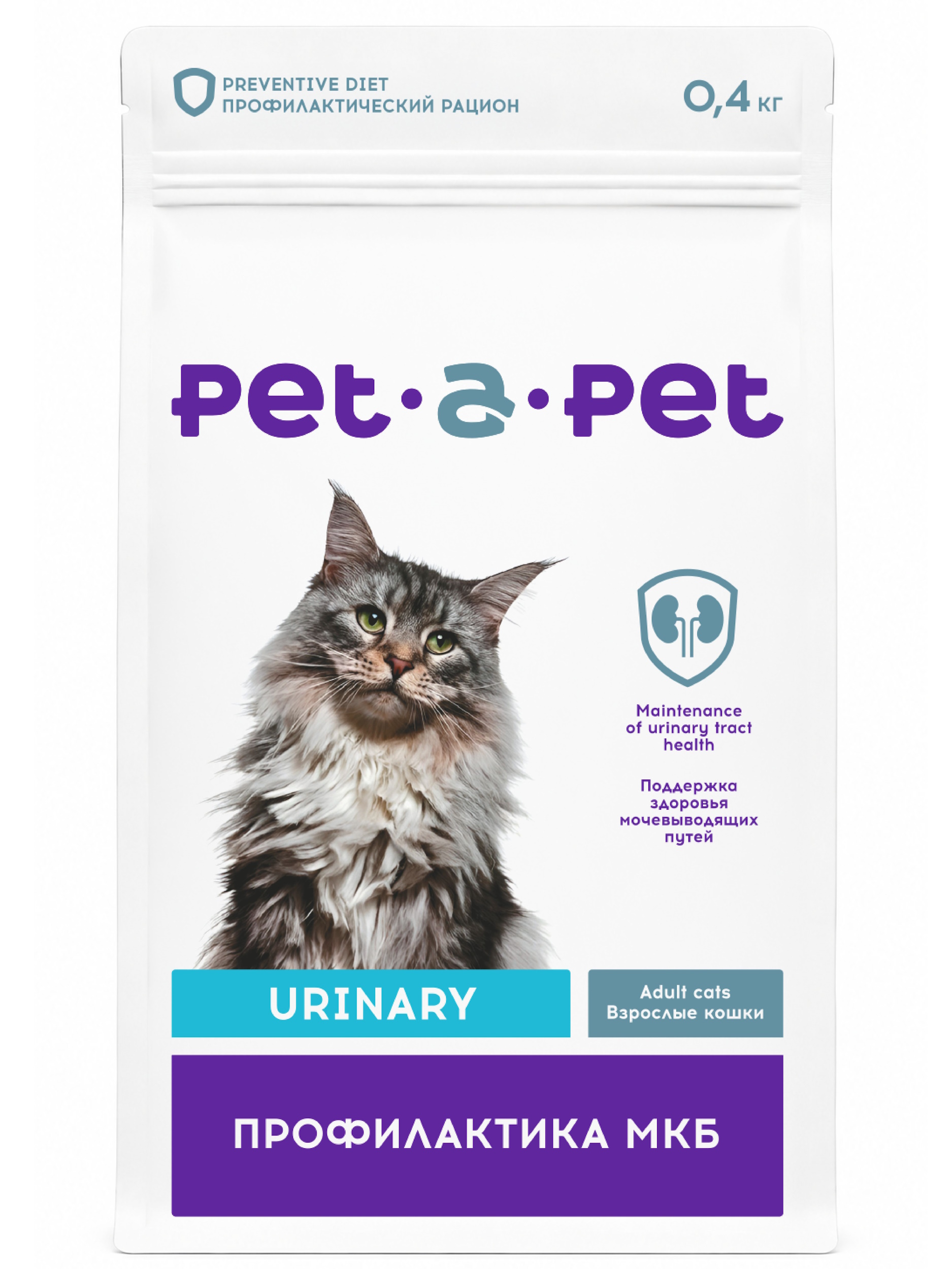 Корм для кошек Pet-a-Pet Urinary 0.4кг - фото 1