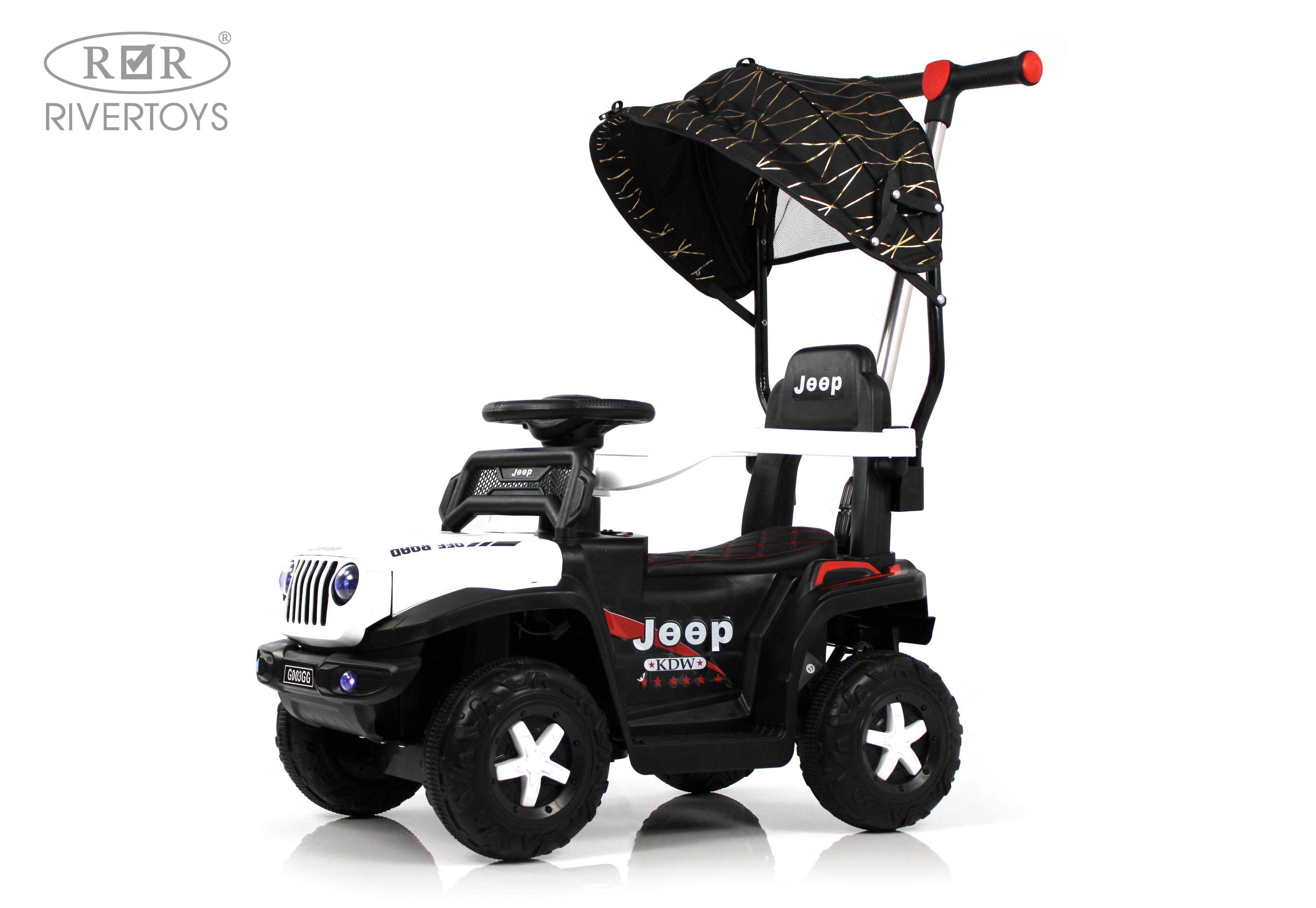 Электромобиль RIVERTOYS G003GG-WHITE С пультом ДУ - фото 8