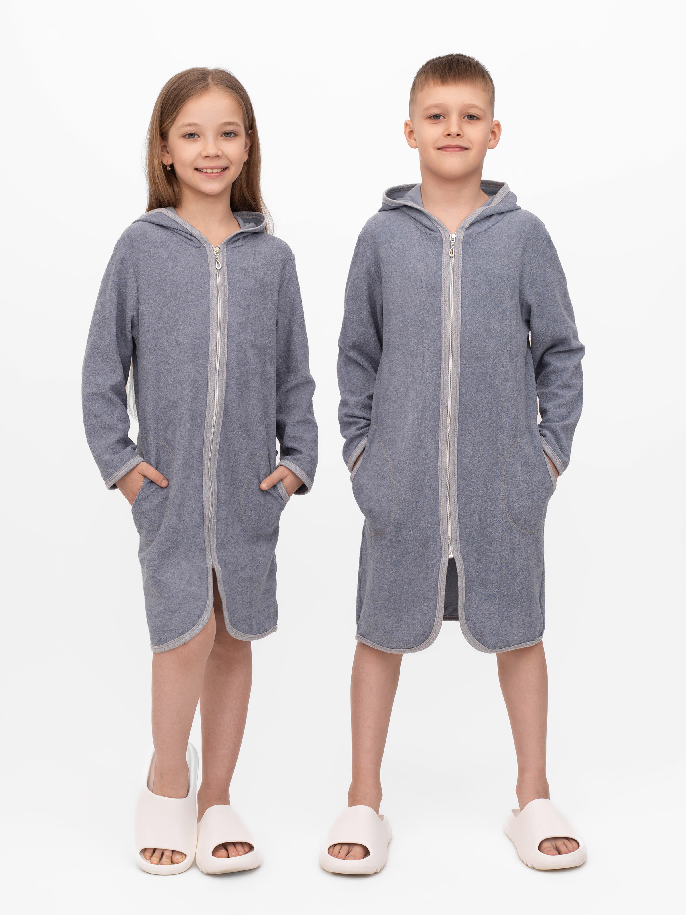 Халат Утенок 906 серый - фото 17