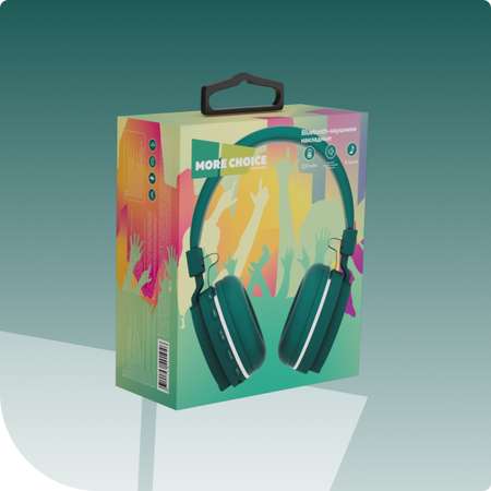 Беспроводные наушники More Choice HW15 Green