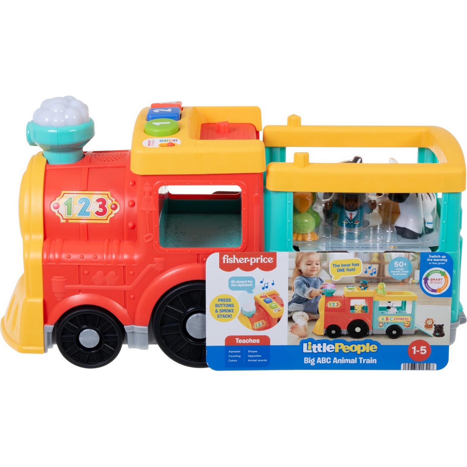Экскаватор Fisher Price Little People АБВ-экспресс - фото 3
