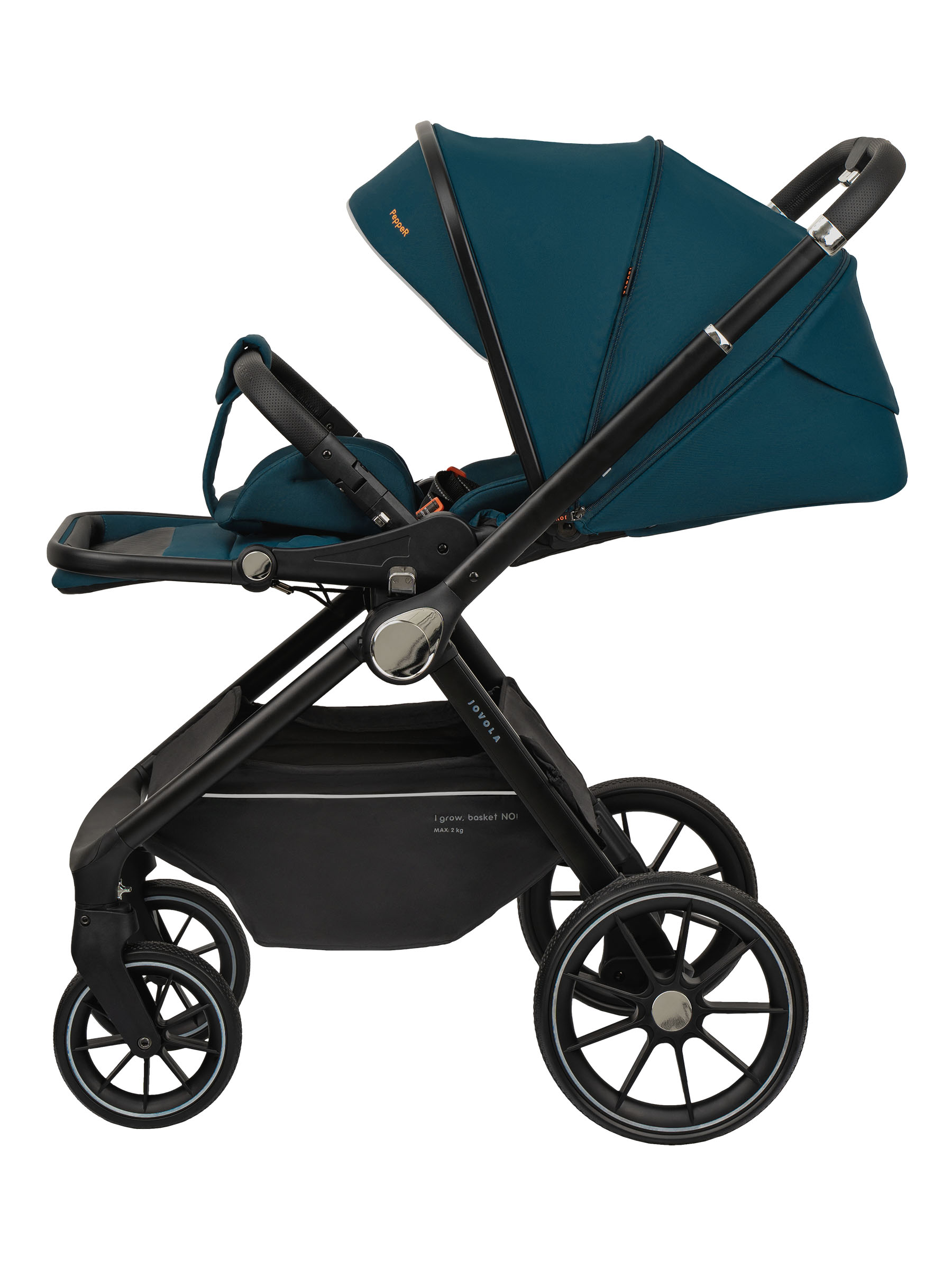 Коляска прогулочная JOVOLA Pepper всесезонная зеленый - фото 12