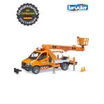 Автомобиль Bruder Mercedes с выдвижной платформой 1:16
