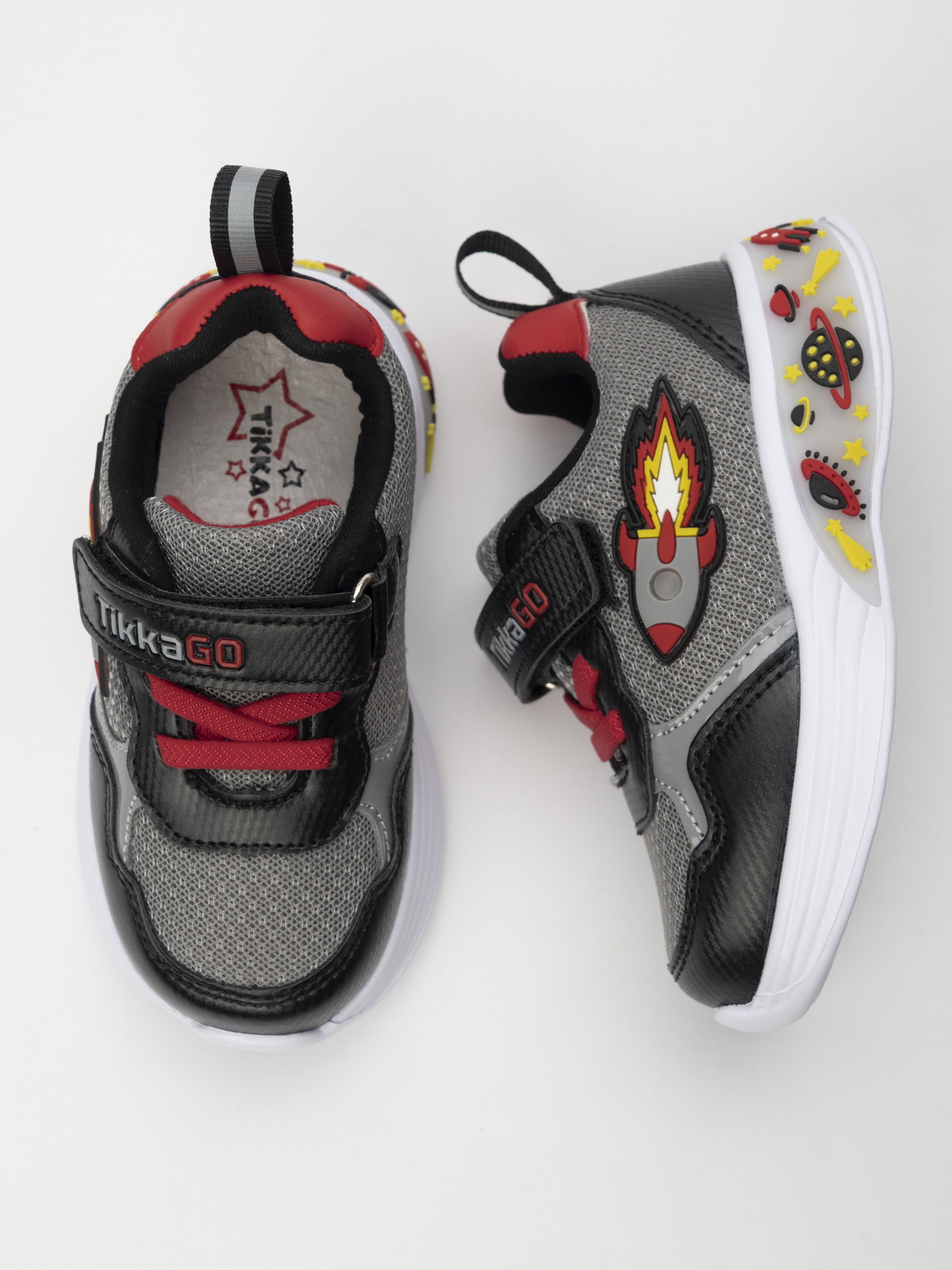 Кроссовки TikkaGo 3D39_11373_grey-red - фото 3