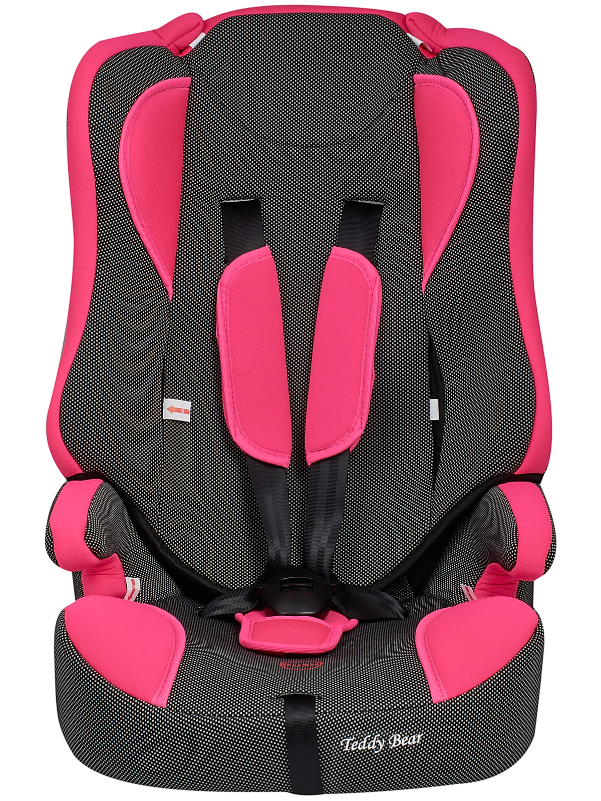 Автокресло Teddy Bear 513R/18 pink-black dot 1/2/3 (9-36 кг) - фото 1
