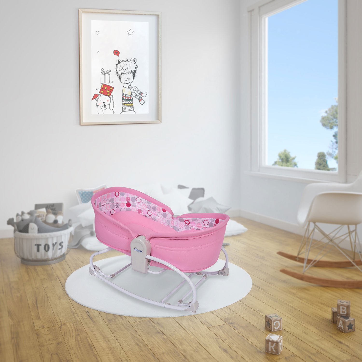 Колыбель SIMPLICITY 3010 Elite розовый - фото 12