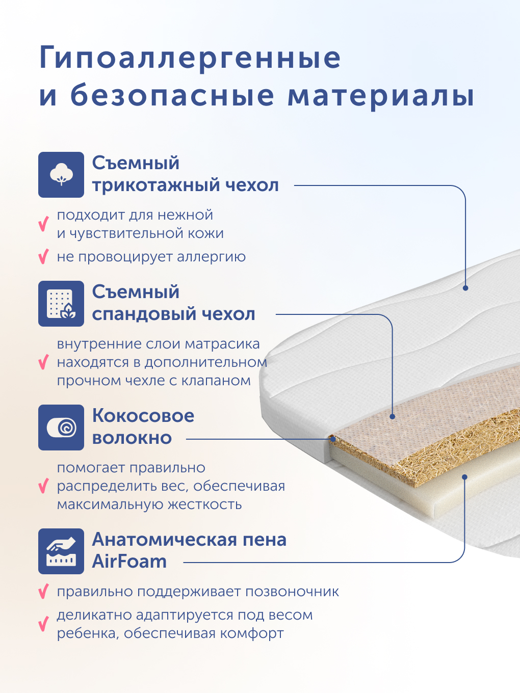 Матрас buyson BuySky 35х75 MT076*0360003292267 - фото 2