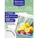 Изображение товара Художественная бумага Brauberg 10 лист.