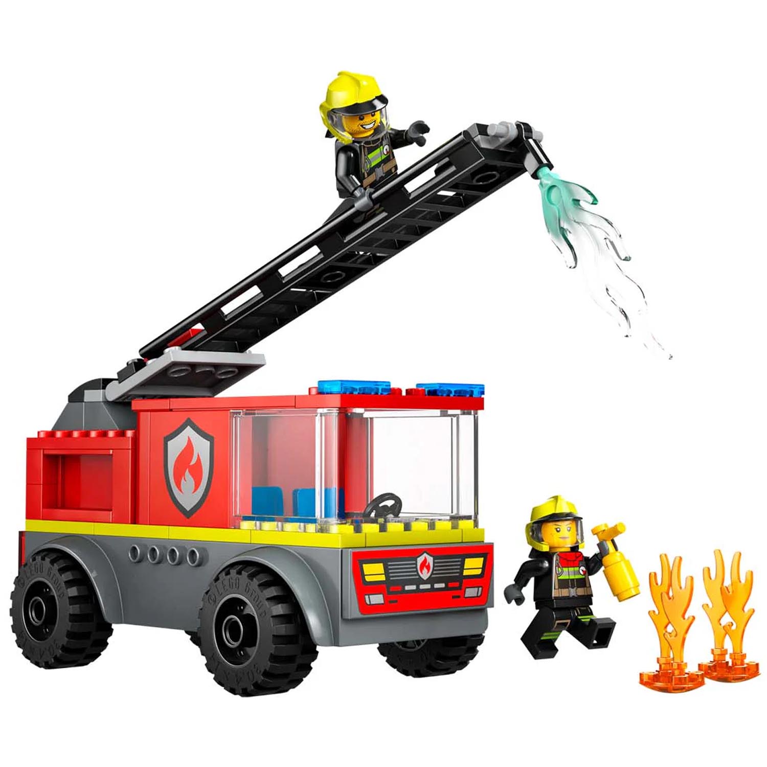 Конструктор LEGO City Пожарная машина с лестницей 82 дет. - фото 3