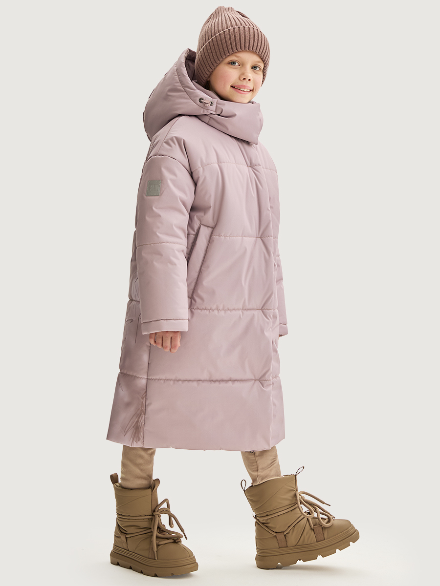 Пальто NIKASTYLE 6з9225 пудра/орхидея - фото 1