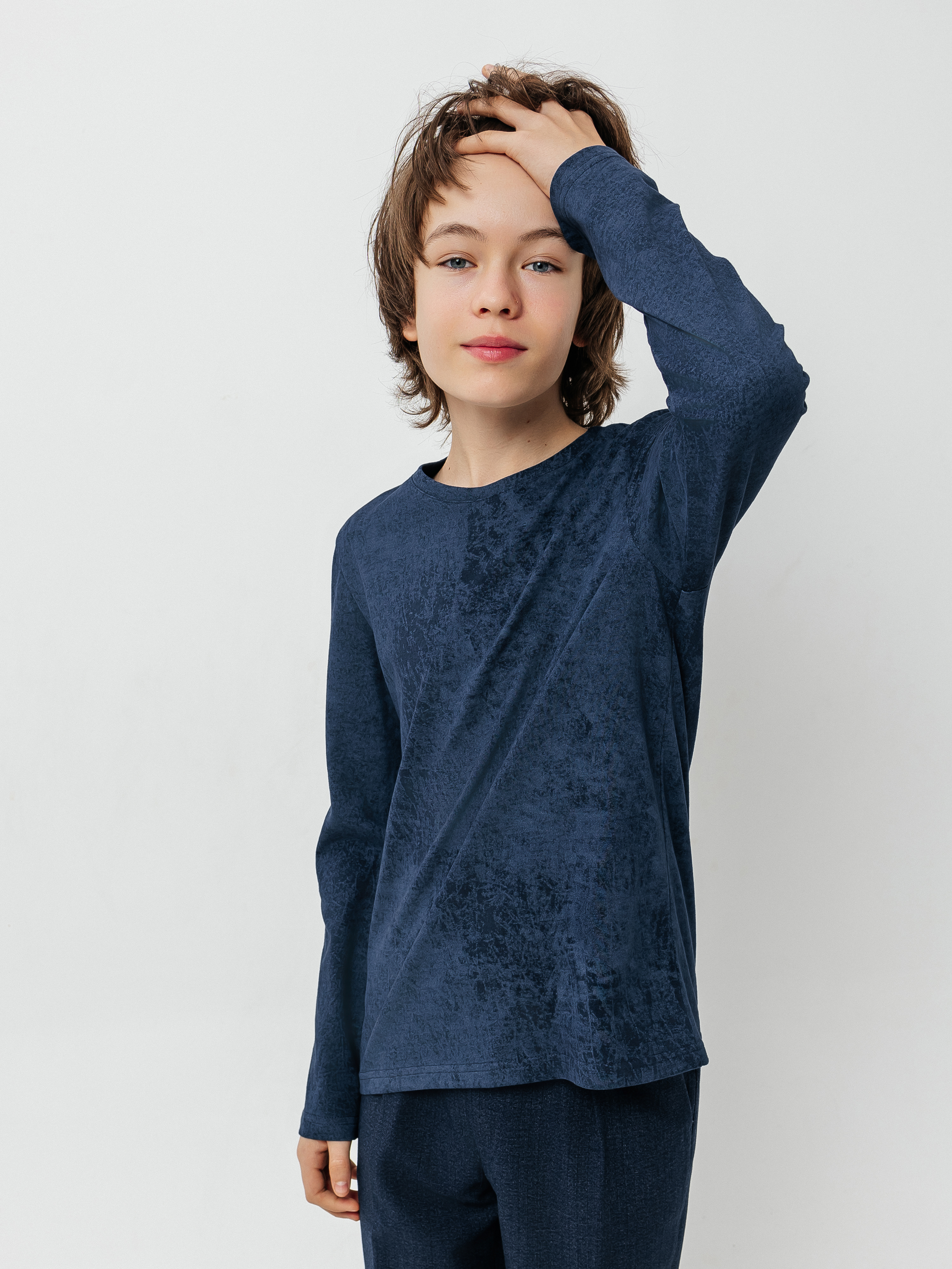 Лонгслив Селтекс Ю_ДК5 синий ДЕЛАВЕ - фото 7