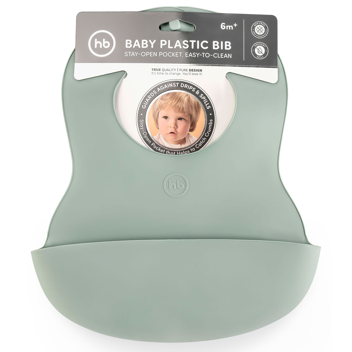 Нагрудник Happy Baby пластик - фото 4