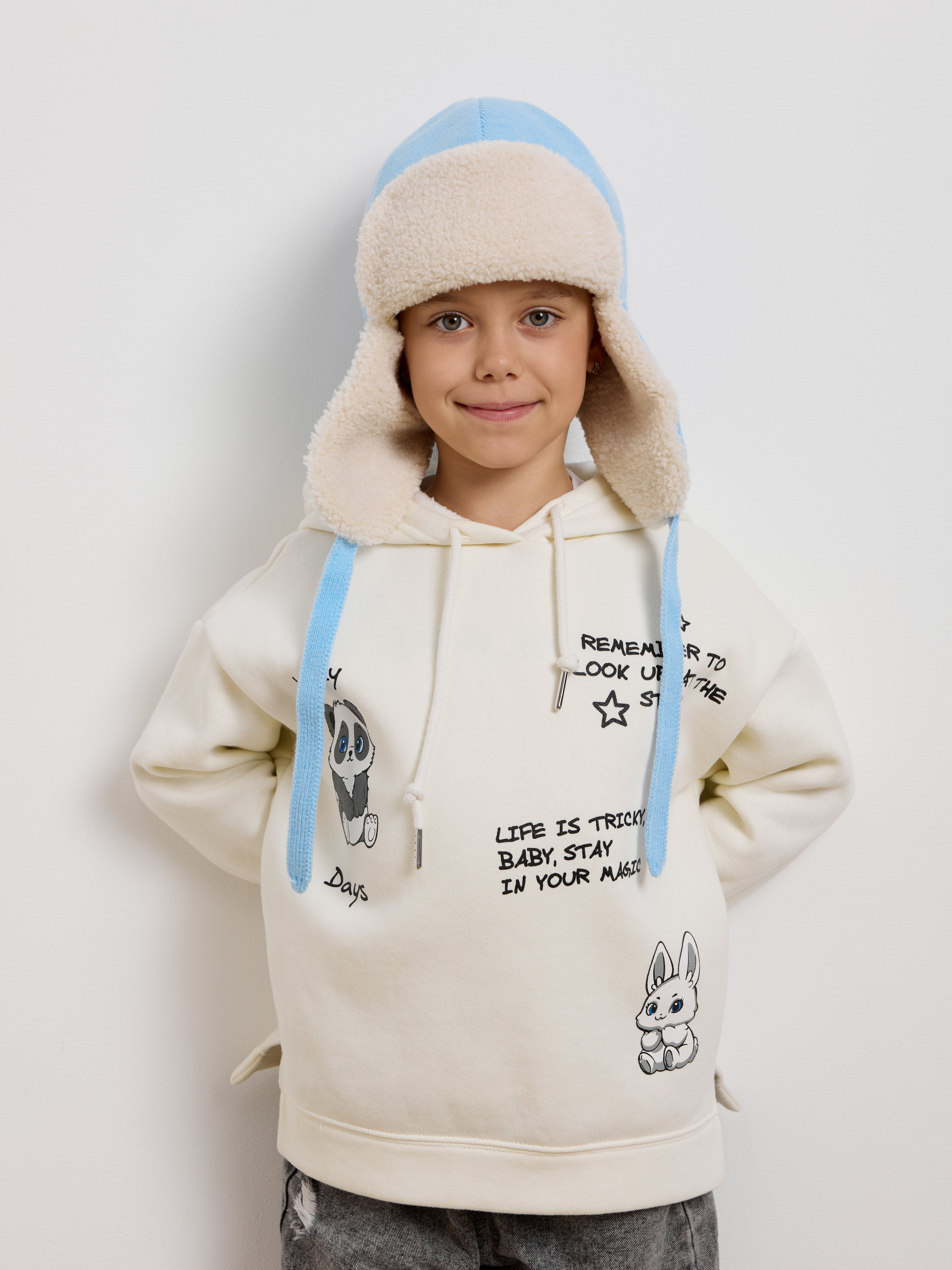 Шапка-ушанка Starkoff Kids Д500911 - фото 16