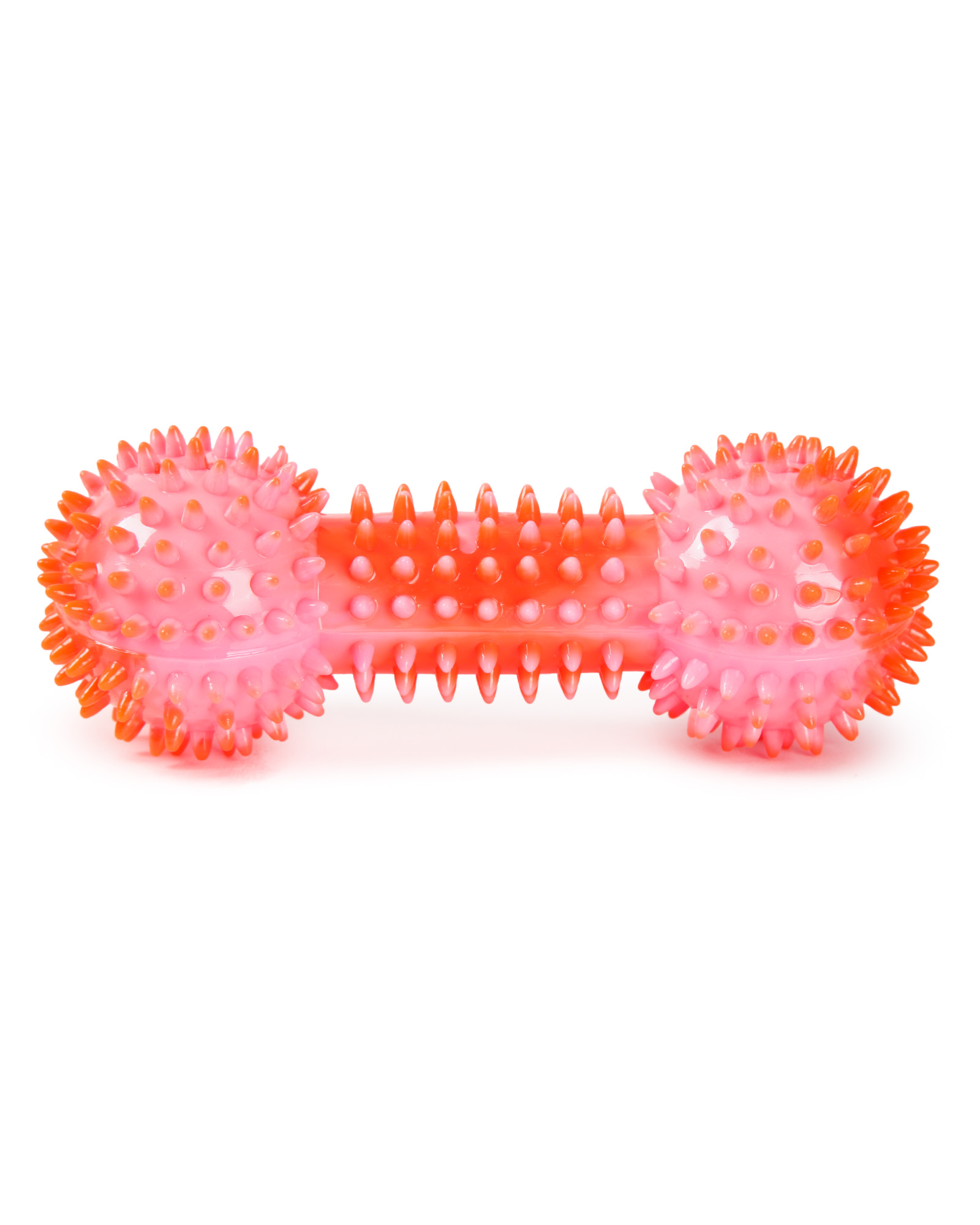 Игрушка для собак Barbaks Массажная кость Кругляш Оранжевая 15.5см - фото 5