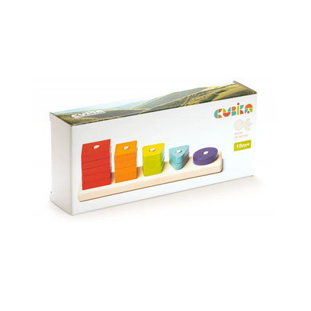 Сортер Cubika Геометрические фигуры-1 15 деталей