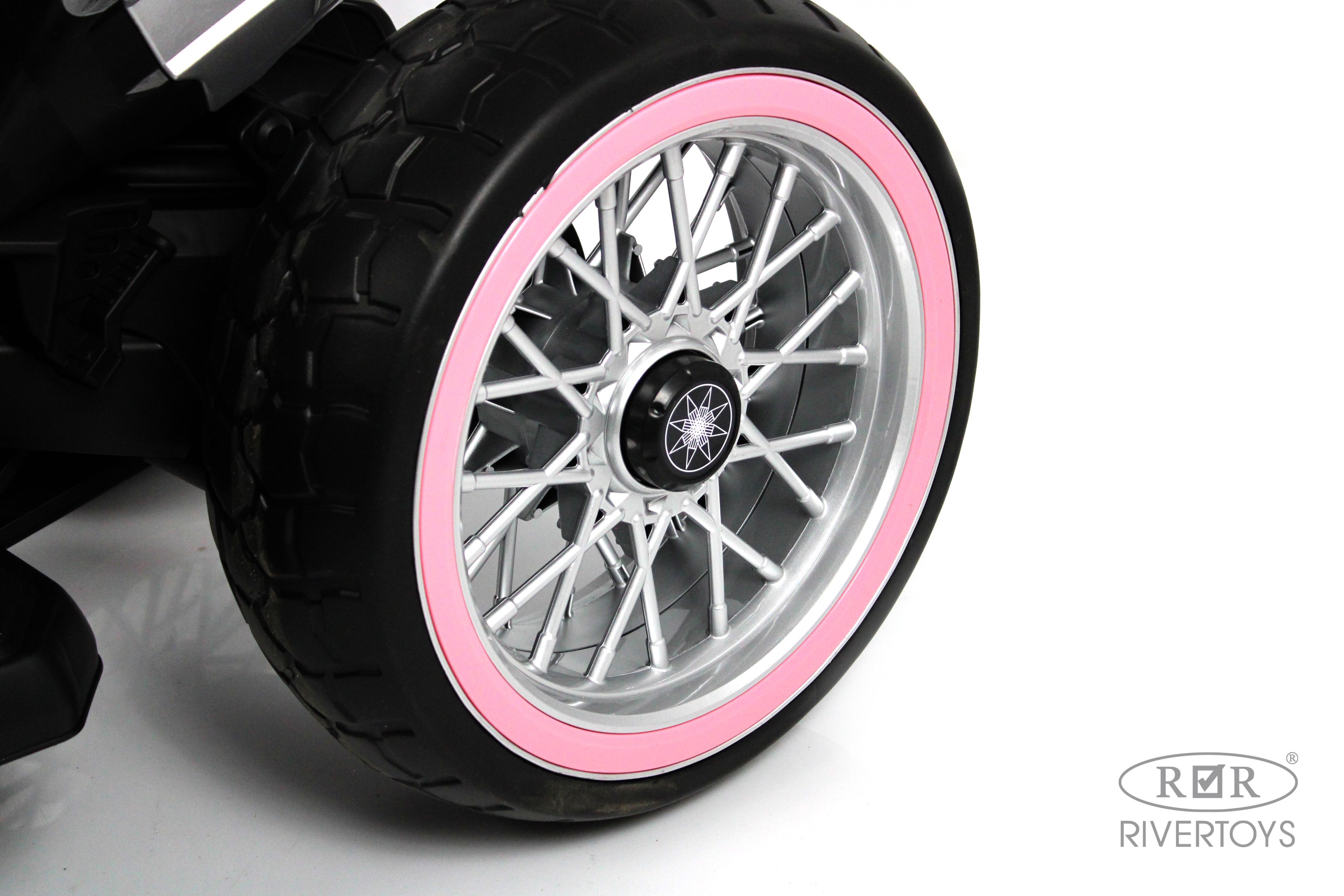 Электромотоцикл RIVERTOYS М111БХ-PINK - фото 18