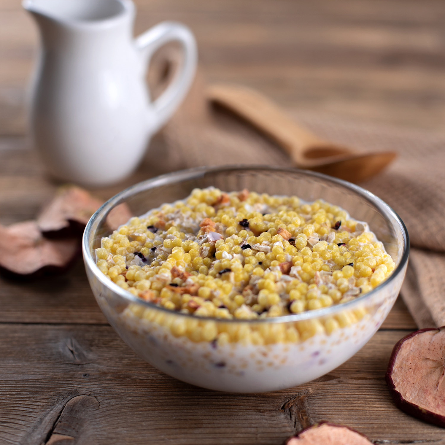 Каша Fleur Alpine мультизлаковая банан-яблоко-черника с кукурузными шариками и овсяными хлопьями 200г с 12месяцев - фото 12