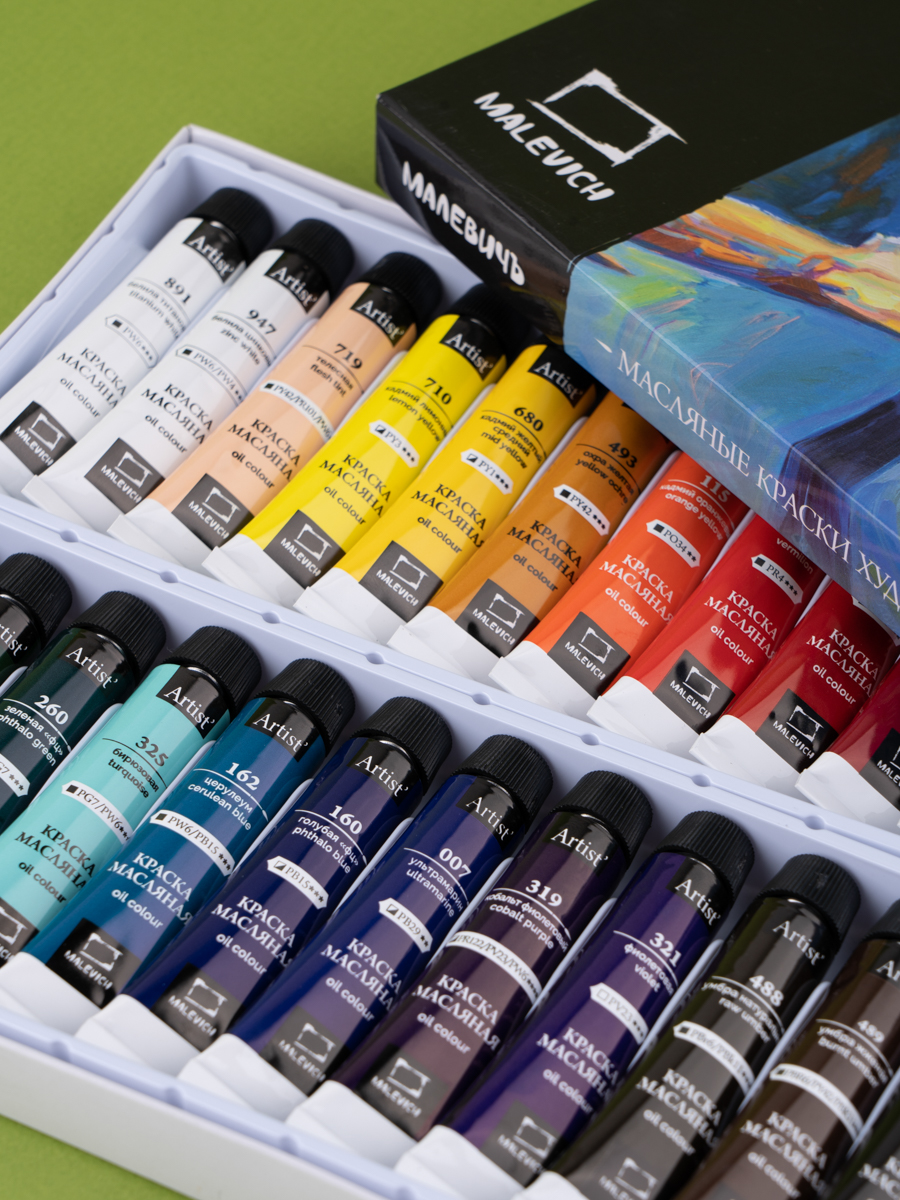 Краски масляные Малевичъ 24 цв. - фото 5
