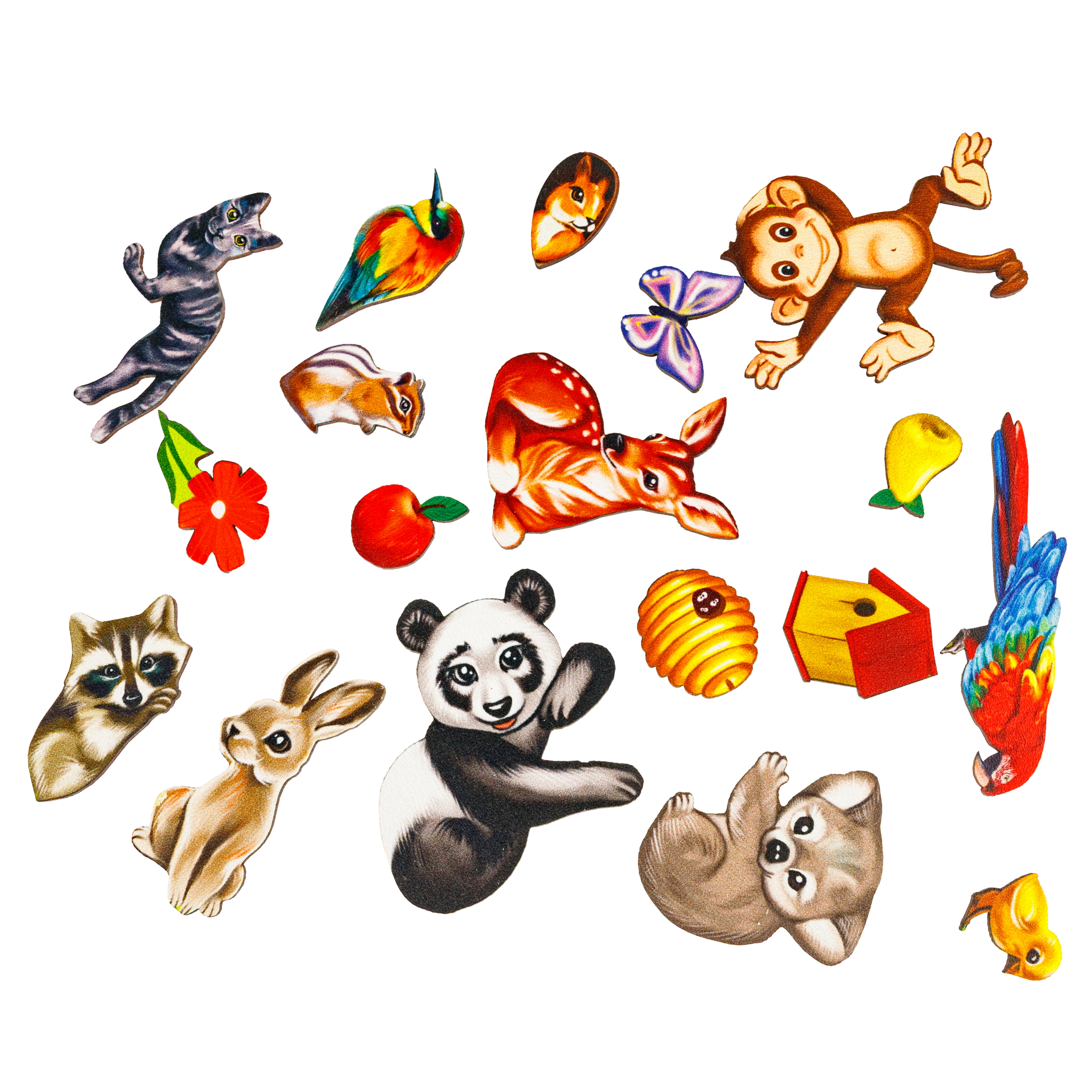 Пазл 1TOY Волшебное дерево с животными деревянный - фото 2