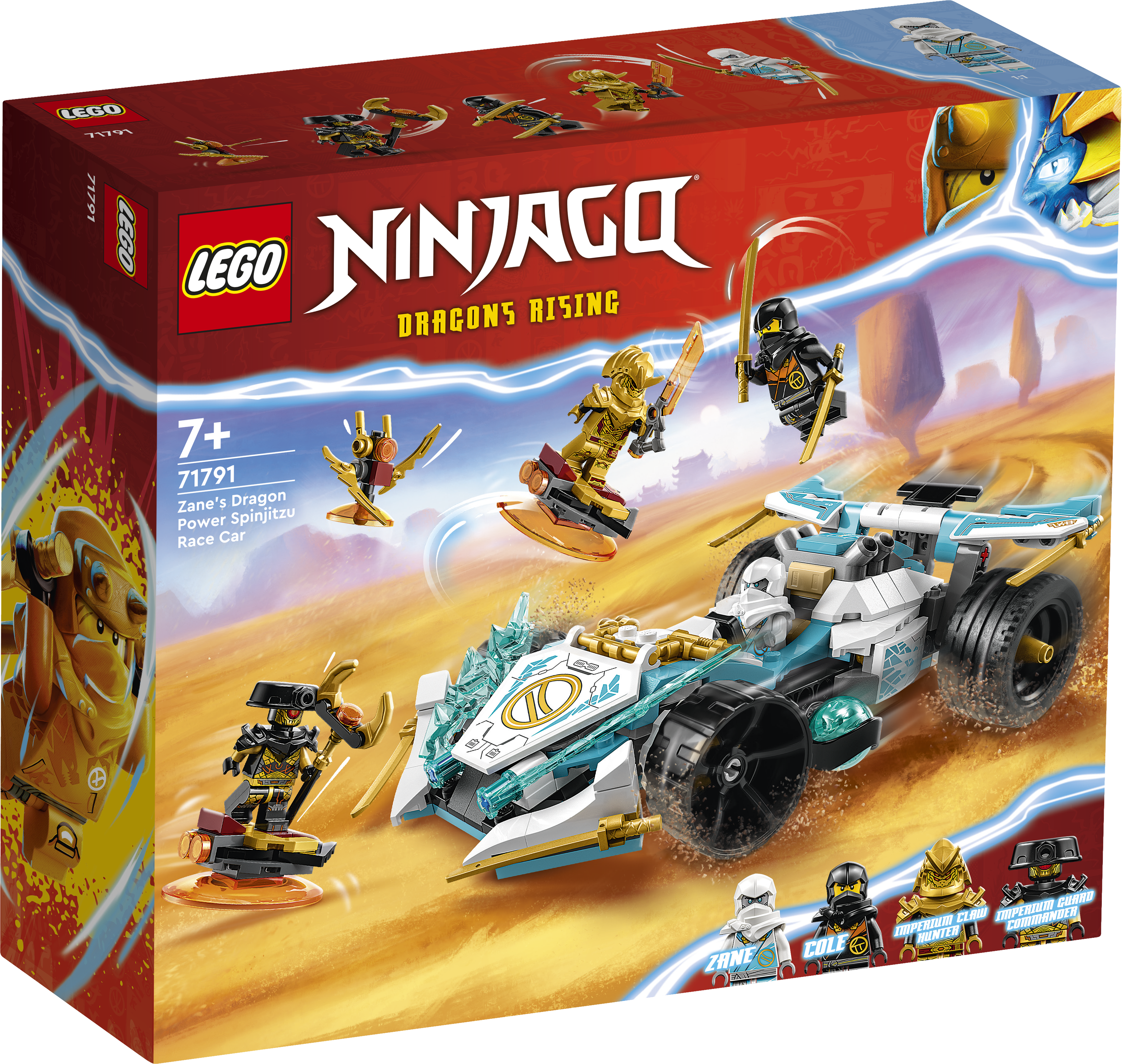 Конструктор LEGO NINJAGO Zanes Dragon Spinjitzu Car 307 дет. - фото 7