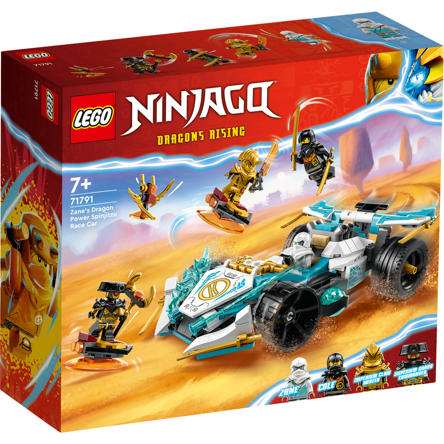 Конструктор LEGO NINJAGO Zanes Dragon Spinjitzu Car 307 дет. - фото 7