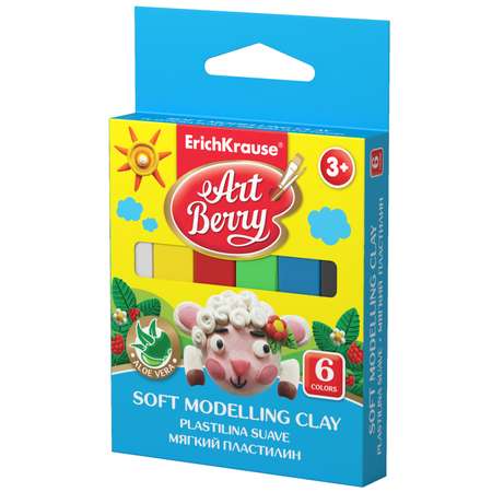 Пластилин ArtBerry восковой 6 цв.
