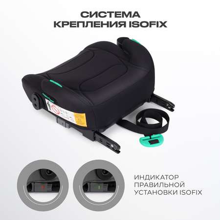Автокресло Rant Micro Pro Isofix, black Isofix 3 (22-36 кг) черный